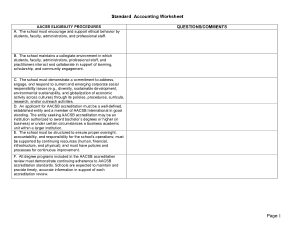 Standard Accounting Worksheet Template