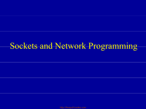 Sockets And Network Programming – Java Lecture 24