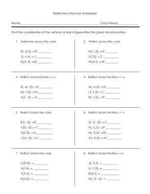 Reflection Practice Worksheet Template