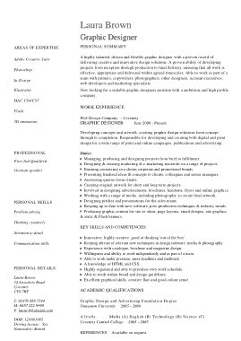 Graphic Designer CV Resume Template