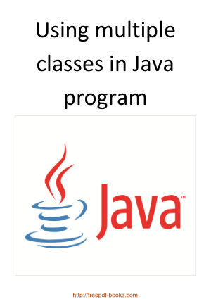Using Multiple Classes In Java Program