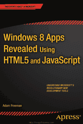 Free Download PDF Books, Windows 8 Apps Revealed Using HTML5 And JavaScript