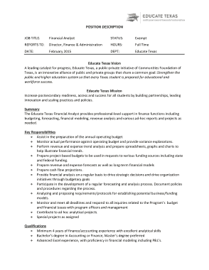 Financial Analyst CV Template