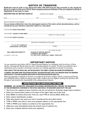 Dmv Notice and Release Form Template