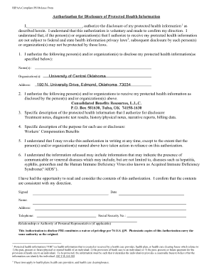 HIPAA Compliant Medical Release Form Template