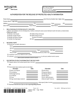 Medical Authorization Release Form Template