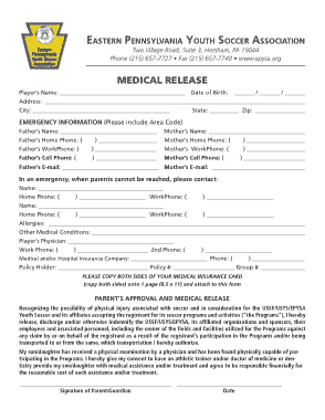 Medical Release Form Pdf Template