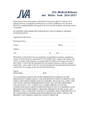 Medical Waiver Release Form Template
