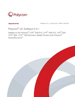 Polycom Release Notes Template