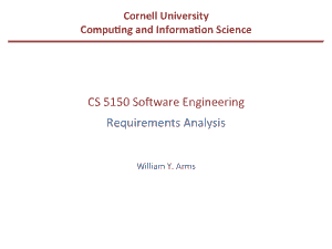 Analysis for Software Engineering Requirement Template