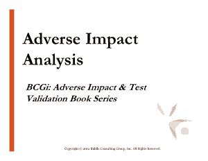 Analysis of Adverse Impact Template