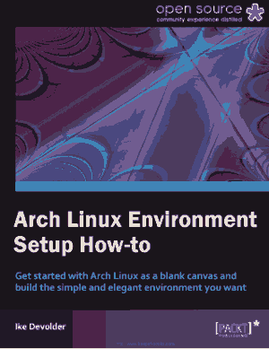Free Download PDF Books, Arch Linux Environment Setup How-To, Pdf Free Download