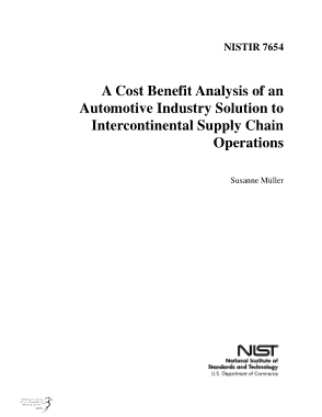 Automotive Industry Cost Benefit Analysis Sample Template