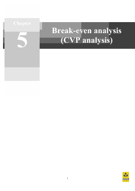 Break Even CVP Analysis Template
