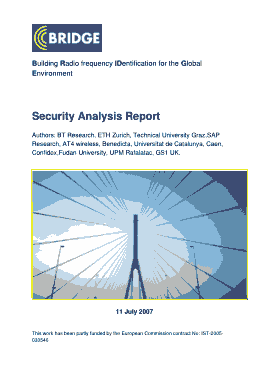 Company Security Analysis Report Template