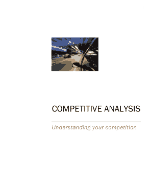 Competitor Analysis Report Format Template