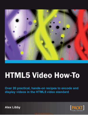 HTML5 Video How To Pdf Book