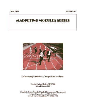 Marketing Module Competitive Analysis Template
