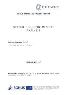 Spatial Economic Benefit Analysis Template