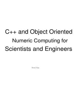 C++ And Object Oriented Numeric Computing For Scientists And Engineers