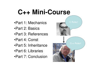 C++ Mini Course