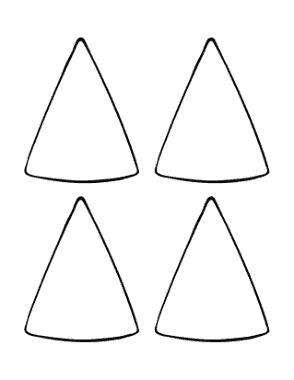 Christmas Tree Small Free Coloring Template