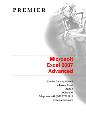 Excel 2007 Advanced