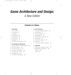 Game Architecture And Design A New Edition