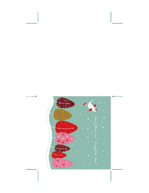 Christmas Cards Card 10 Coloring Template