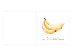 Bananas Fathers Day Cards Template