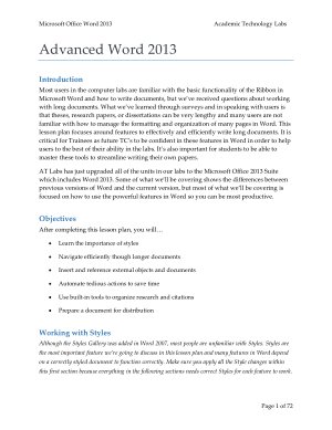 Free Download PDF Books, Microsoft Office Advanced Word 2013