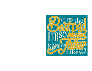 Blessed Have Like You Fathers Day Cards Template
