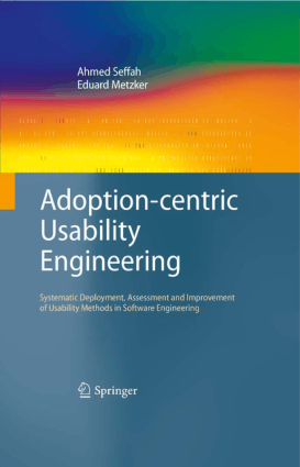 Adoption Centric Usability Engineering, Pdf Free Download