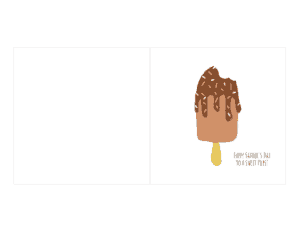 Sweet Pops Icecream Fathers Day Cards Template
