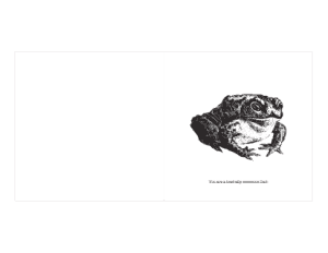 Toad Totally Awesome Fathers Day Cards Template
