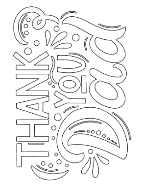 Thank You Dad Fathers Day Coloring Template