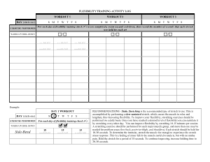 Daily Exercise Activity Log Template