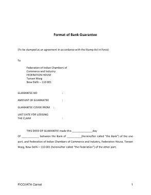 Free Download PDF Books, Bank Guarantee Letter Format Template