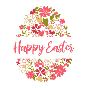 Easter Cards Egg Flower Pattern Template