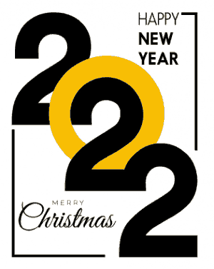 2022 New Year Greeting Poster Vector Template
