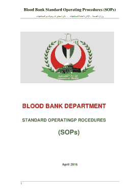 Blood Bank SOP Template
