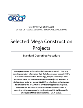 Mega Construction SOP Template