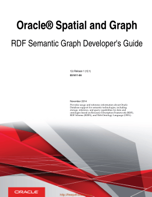Oracle Spatial And Graph RDF Semantic Graph Developers Guide