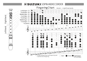Soprano Recorder Finger Chart Printable SOP Template