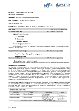 Construction Incident Investigation Report Template
