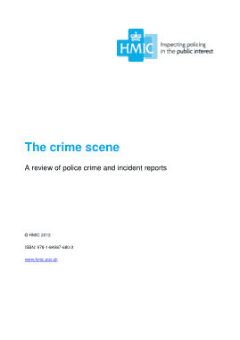 Crime Scene Incident Report Template