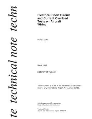 Electrical Short Circuit Incident Report Template