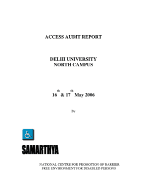 Free Download PDF Books, University Access Audit Report Template