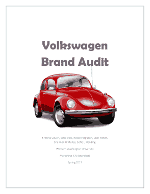 Volkswagen Brand Auit Report Template