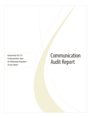 Communications Audit Report Template